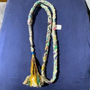 NWT Johnny Was Collection braided silk necklace